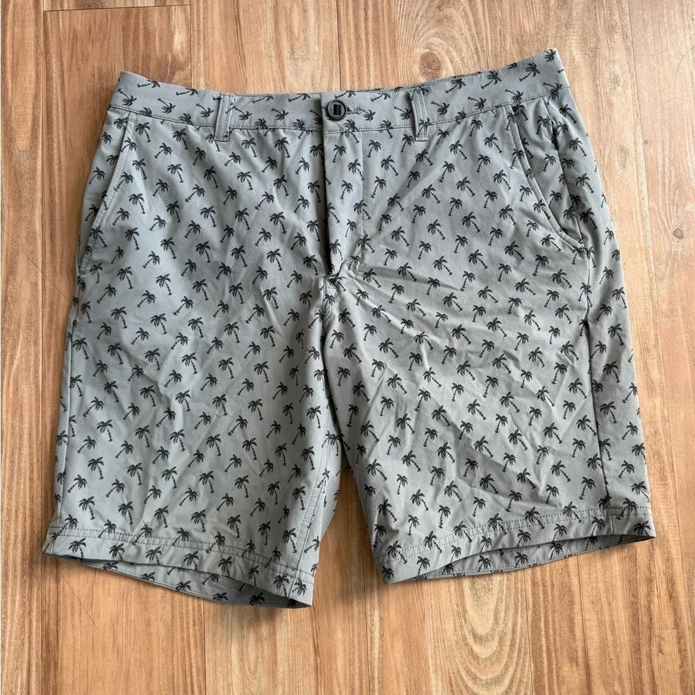 Bonobos Gray Palm Tree Print Men's Shorts